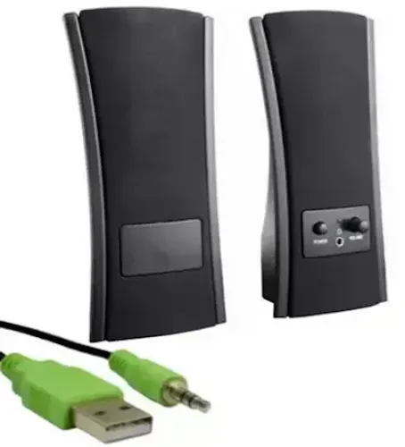 Caixas Acústicas Notebook Computador Pc Sp-4bl Usb P2 z1274