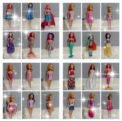 Coleção de Barbies + carro+ lancha 
