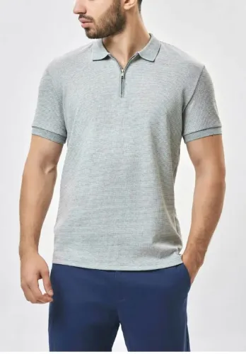 Blusa Polo Cinza tamanho G, Slim fit, bonita, bem confortável, tecido macio, atual.