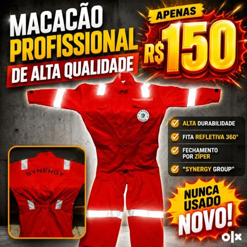 Macacão 100% Algodão (EPI) Synergy Group Tam GG