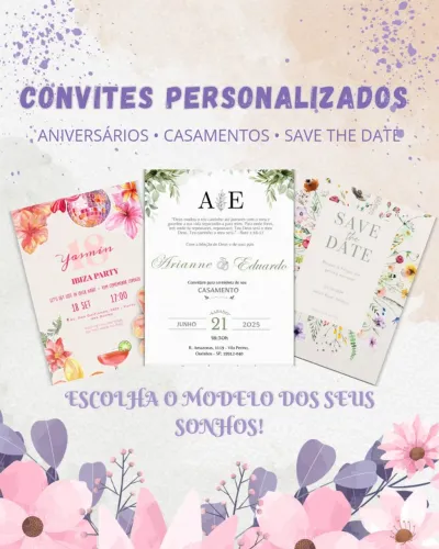 Convites personalizados 