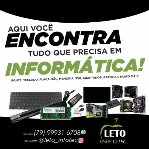 Serviços peças ssd memória placa mãe formação Instalações troca hd ssd upgrade reparo pla