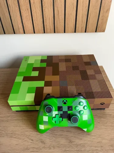 Xbox One s Edição especial Rara Minecraft 