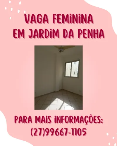 apartamento jardim da penha vaga feminina