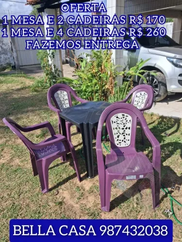 CONJUNTO DE MESA E CADEIRA DKDMD XMDMD XMDMD