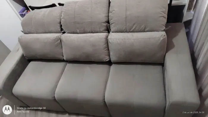 Sofá retrátil 3 lugares