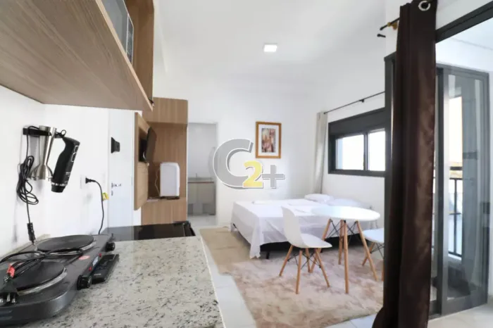 Apartamento mobiliado à venda Vila Madalena com 1 quarto, sem vaga