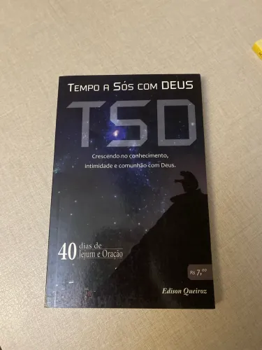 Livro Tempo a sós com Deus 40 dias de jejum e oração Edison Queiroz- Novo