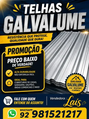 PROMOÇÃO DE TELHAS GALVALUME !!!!
