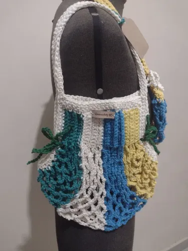 Bolsa crochê copa do Brasil 