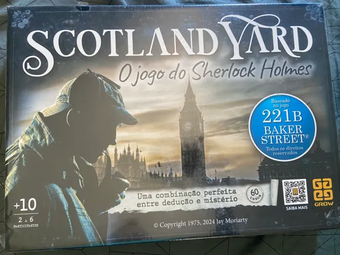 Jogo de Tabuleiro Scotland Yard - O Jogo do Sherlock Holmes (Grow)