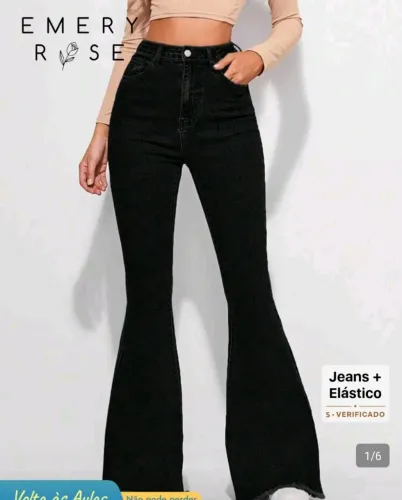 Calça Jeans Flare