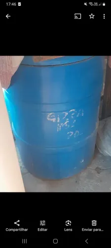 Tambor 250 litros azul 