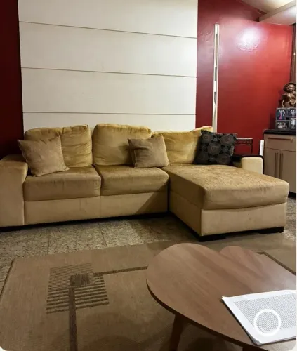 Sofá de luxo com chaise