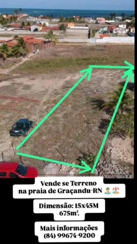 TERRENO PRAIA DE GRAÇANDU - RN
