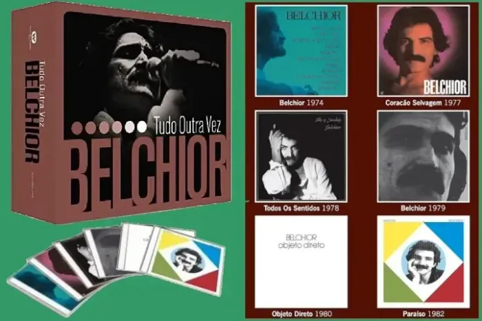 BOX 6 CDs BELCHIOR - TUDO OUTRA VEZ 2018 BR - L A C R A D O