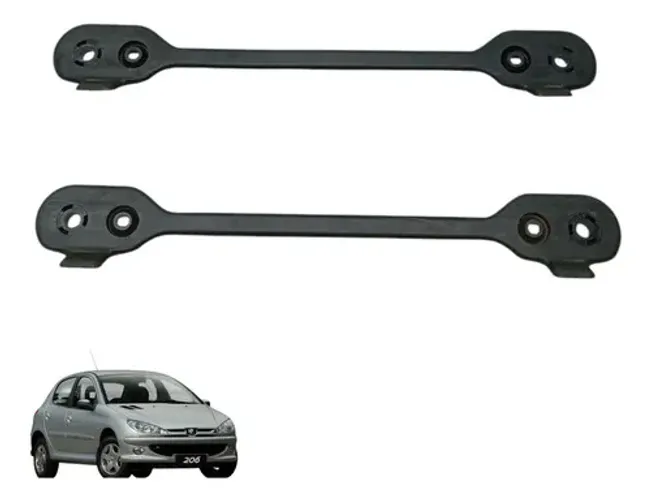Par Suporte Trilho Banco Dianteiro Peugeot 206 2004 2010