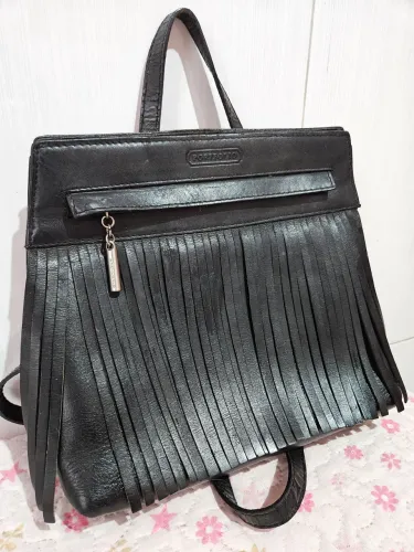 Mochila de couro Portfolio