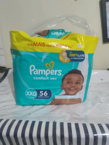 Fralda Pampers confort sec 56 unid XXG