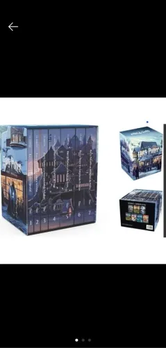 Box  Livros Harry Potter Scholastic colecionador - castelo (caixa azul)