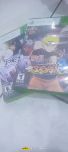 Jogos de Xbox360 pes2013 e Naruto Shippuuden storm3