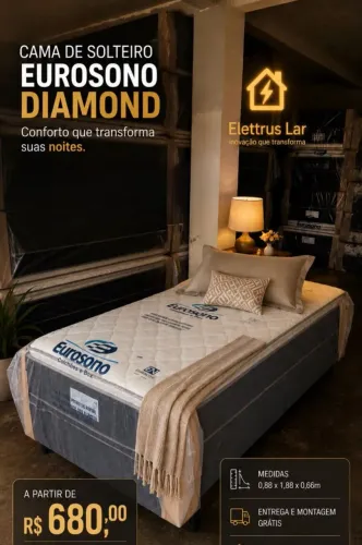 Vendo cama box solteiro 