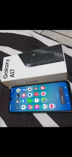 A17 Samsung zerado preto com NFC um dia de uso zero vêm