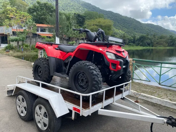 QUADRICICLO CAN AM com CARRETA EIXO DUPLO EMPLACADA MERCOSUL regularizada