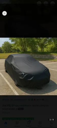 capa couro ecológico para cobrir carro ( nova )
