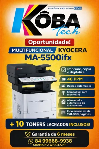 IMPRESSORA LASER MULTIFUNCIONAL MONOCROMÁTICA KYOCERA MA-5500ifx
