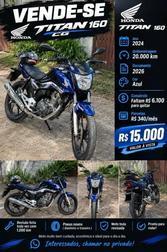 Honda CG 160 Titan Flexone/ed.especial 40 Anos 2024
