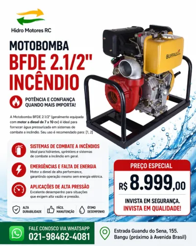 MOTOBOMBA INCÊNDIO