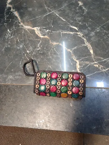 Bolsa de mão , Toda artesanal, Feita a Mão.