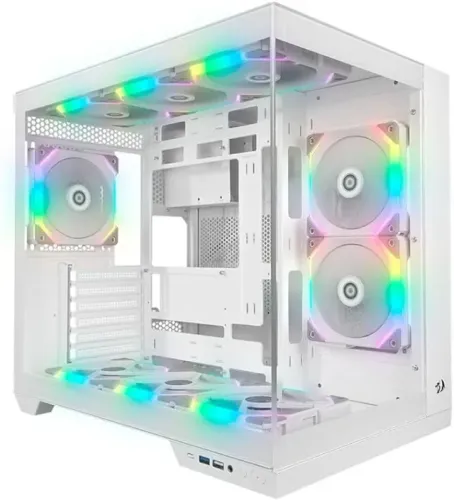 Gabinete branco Redragon Wideload Pro novo Loja