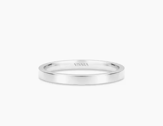aliança vivara honeymoon em prata 925, 2mm