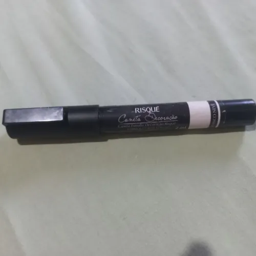 Caneta Esmalte Decoração Risqué Branco Neve (francesinhas e decoraçoes)
