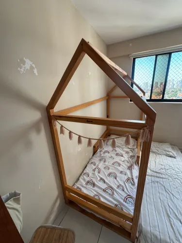 CAMA INFANTIL COM COLCHÃO 