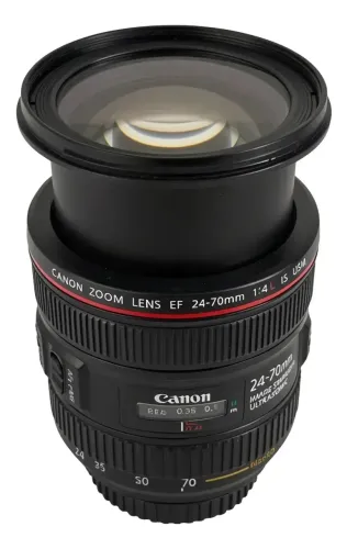 Lente Canon Ef 24-70mm F/4l Is Usm | Série L | Estabilizada Canon Ef Preto
