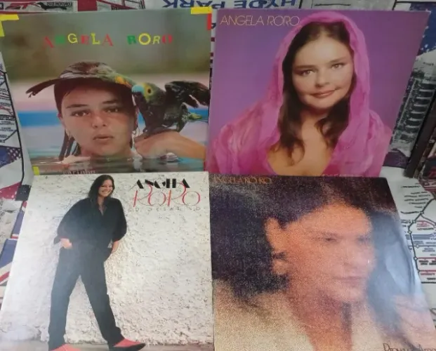 ANGELA RORO -LOTE COM 4 LPS + encartes - 550 F.gratis