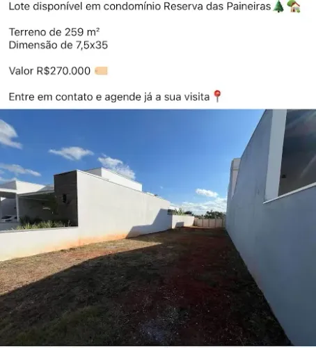 Terreno à venda, - Condomínio Reserva das Paineiras - Itapetininga/SP.