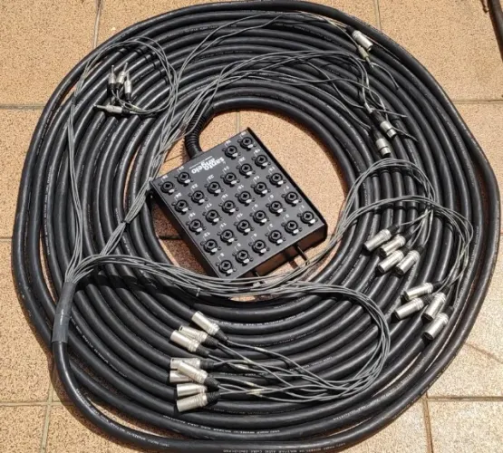 PROMOÇÃO! Som para igrejas - Multicabo Medusa 24/28 30 metros - conectores combo top de li