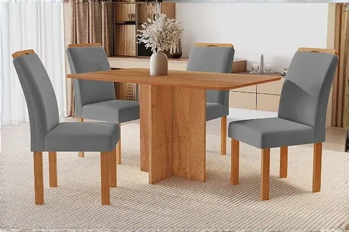 Mesa C/4 Cadeiras Suécia MDF r10 S