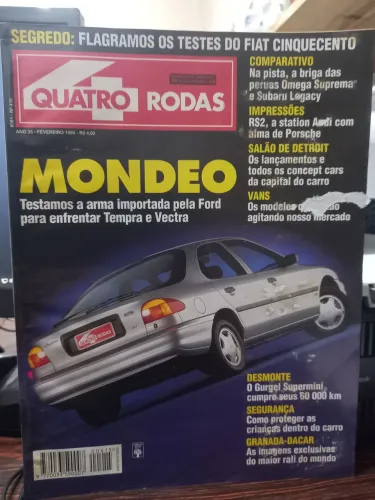 Revista 4 Rodas edição Mondeo