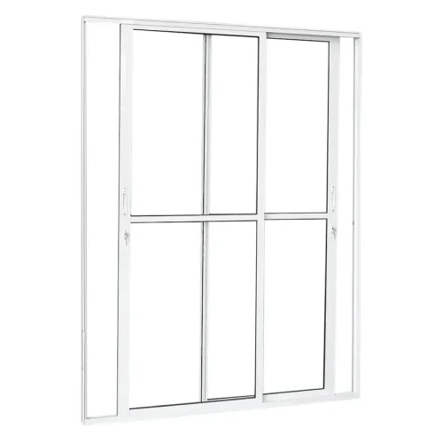 PORTA DE CORRER 2 FOLHAS ALUMÍNIO BRANCO