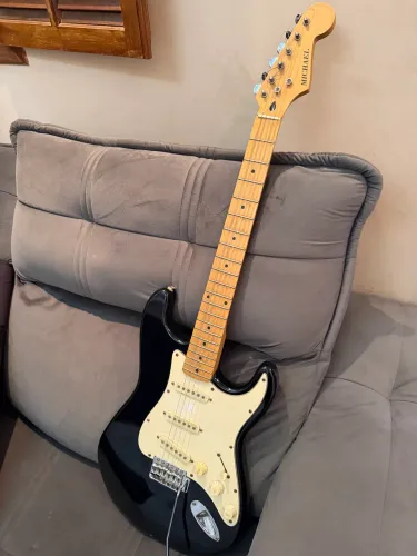 Guitarra Guitarra elétrica Michael TL metallic black verniz