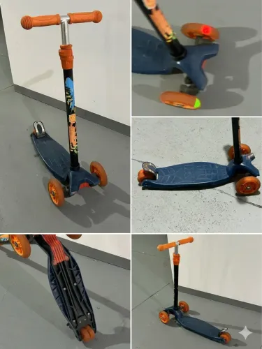 Patinete Infantil de 3 Rodas - Radical - Com Luzes - Super Diferenciado 
