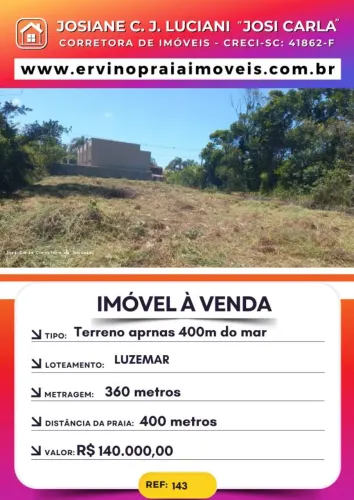 Lote para Venda em São Francisco do Sul, praia do Ervino