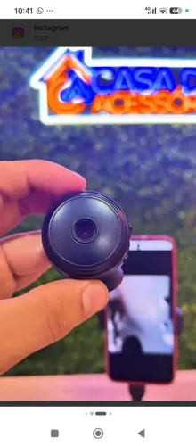 Mini câmera de segurança fixa espiã 