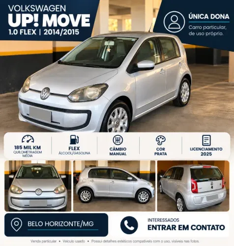 Volkswagen Up! Move 1.0 Total Flex 12V 5P 2015