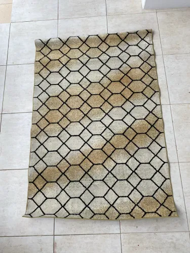 Tapete 1,00 x 1,50 - estampa geométrica | usado (lavado)